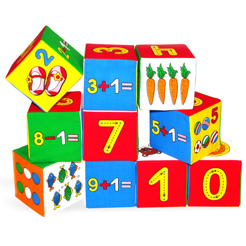 Набор из 10 кубиков - Умная математика  